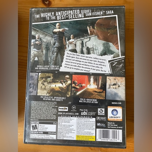 Tom Clancy’s SPLINTER CELL: Double Agent -PC DVD-Rom Ubisoft- 2006 - Picture 2 of 2
